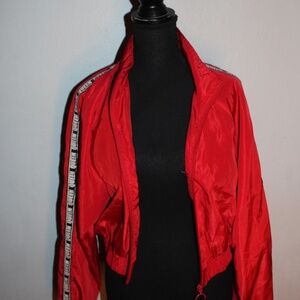 New look women's red windbreaker